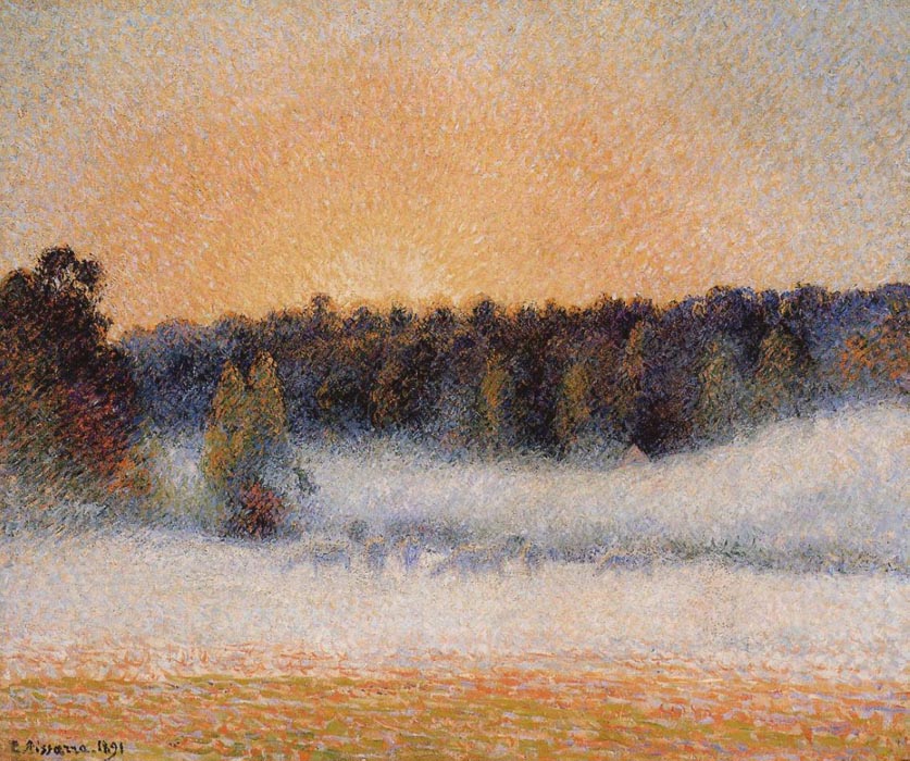 Setting Sun and Fog, Eragny, 1891
