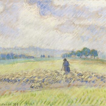 Shepherd and Sheep, Eragny, 1889