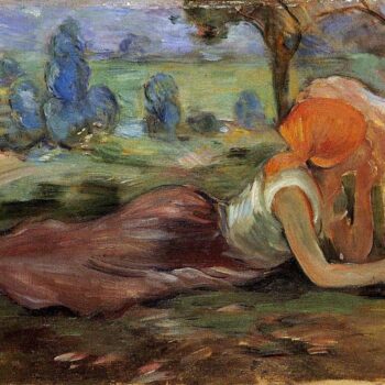 Shepherdess Laying Down - 1891
