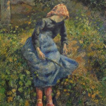 Shepherdess (Young Peasant Girl with a Stick), 1881