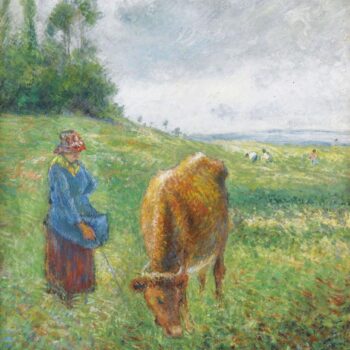 Shepherdess with a Cow, Cote des Grouettes, Pontoise, 1882
