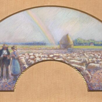 Shepherds in the Fields with Rainbow, 1885