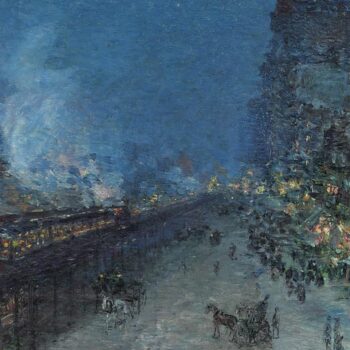 Sixth Avenue El - Nocturne (The El, New York), 1894