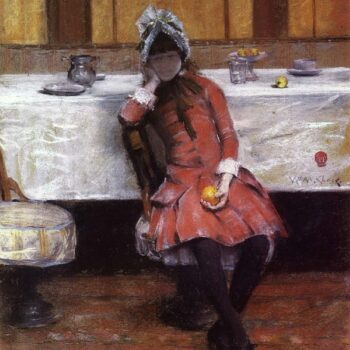 Sketch on a Young Girl on Ocean Steamer, 1883
