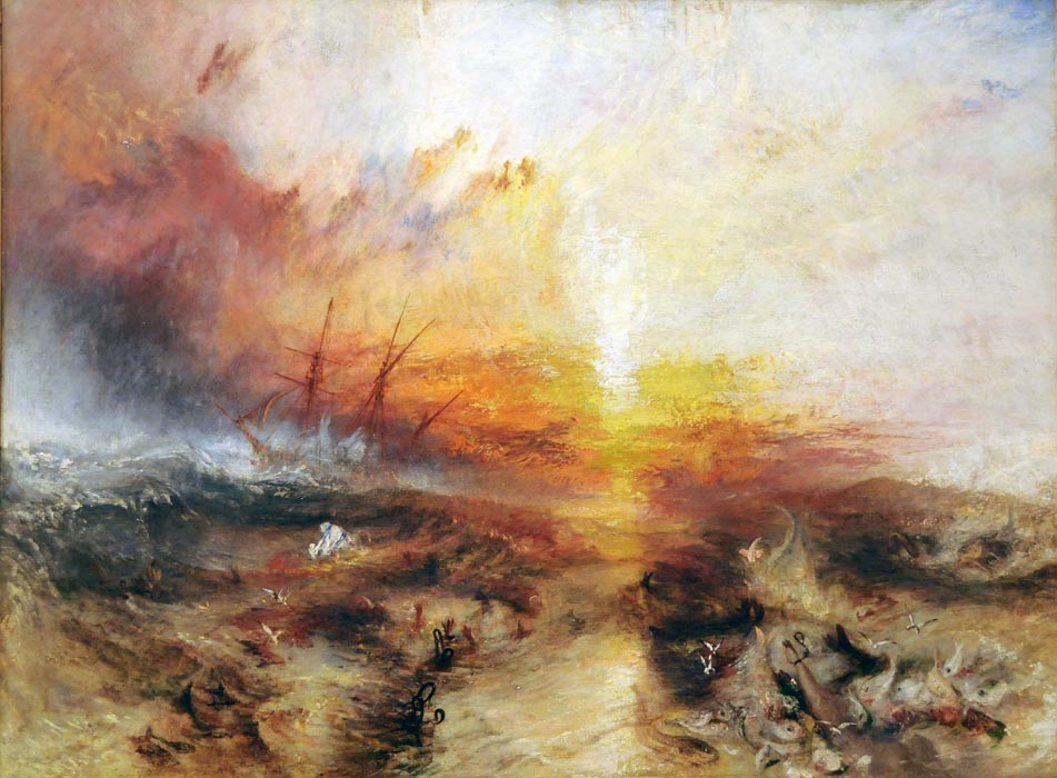 Slave Ship (Slavers Throwing Overboard the Dead and Dying, Typhoon Coming On), 1840