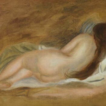 Sleeping Nude, View from the Back, 1885