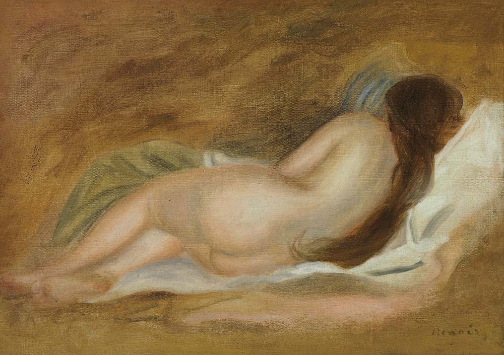 Sleeping Nude, View from the Back, 1885