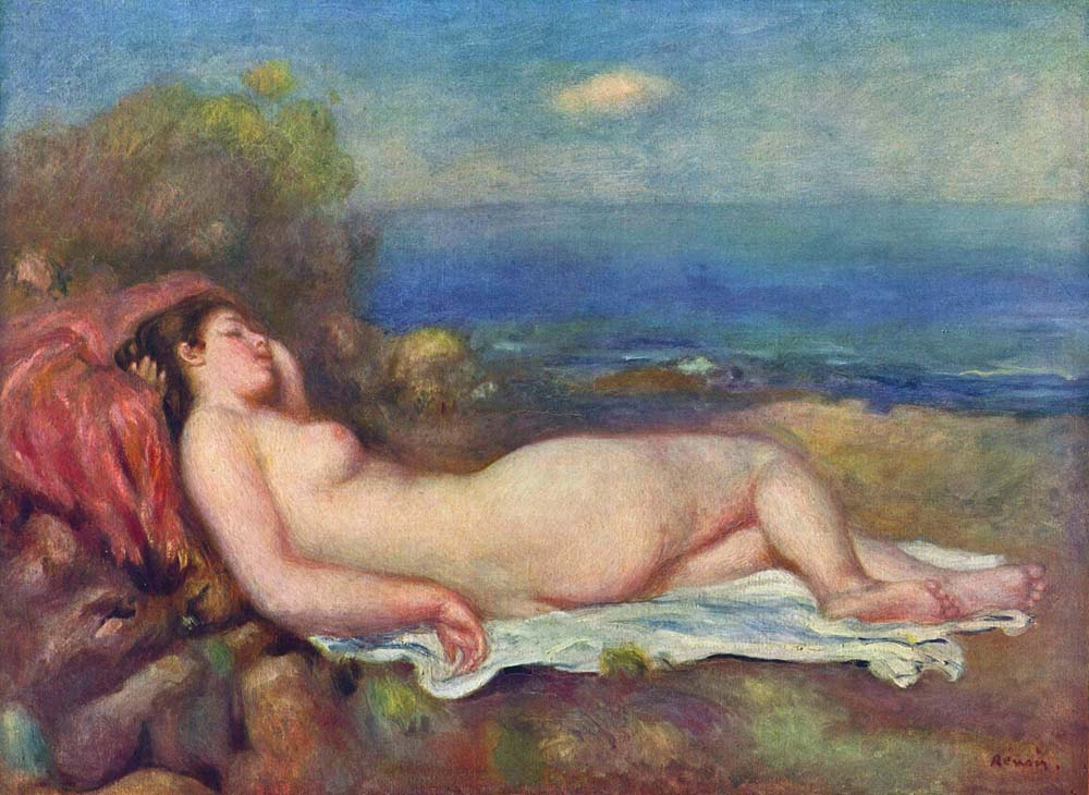 Sleeping Nude near the Sea, 1897