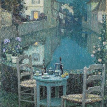 Small Table in Evening Dusk, 1921