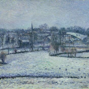 Snow Scene at Eragny (View of Bazincourt), 1884