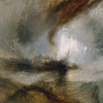Snow Storm - Steam Boat off a Harbor's Mouth Making Signals in Shallow Water, 1842
