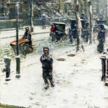 Snow Storm, Fifth Avenue, New York, 1907