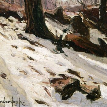 Snow near the Cave, Central Park, New York, 1902