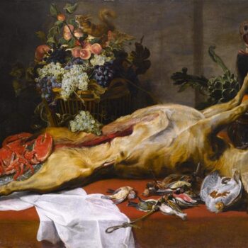 Snyders and workshop - Still life with roe and lobster