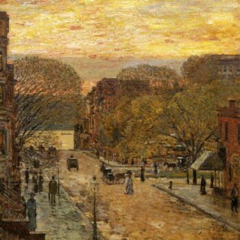 Spring on West 78th Street, 1905