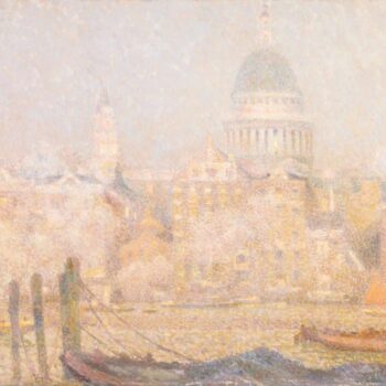 St. Paul's from the River, Morning Sun in Winter, 1906-07