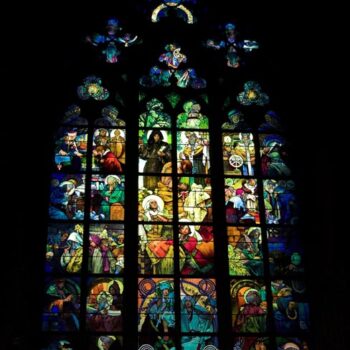 St. Vitus Cathedral, Mucha's window