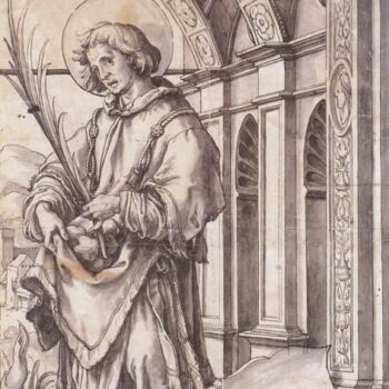 St Stephen, design for a stained glass window. c.1519-21