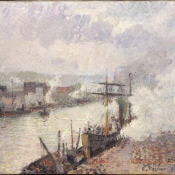 Steamboats in the Port of Rouen, 1896