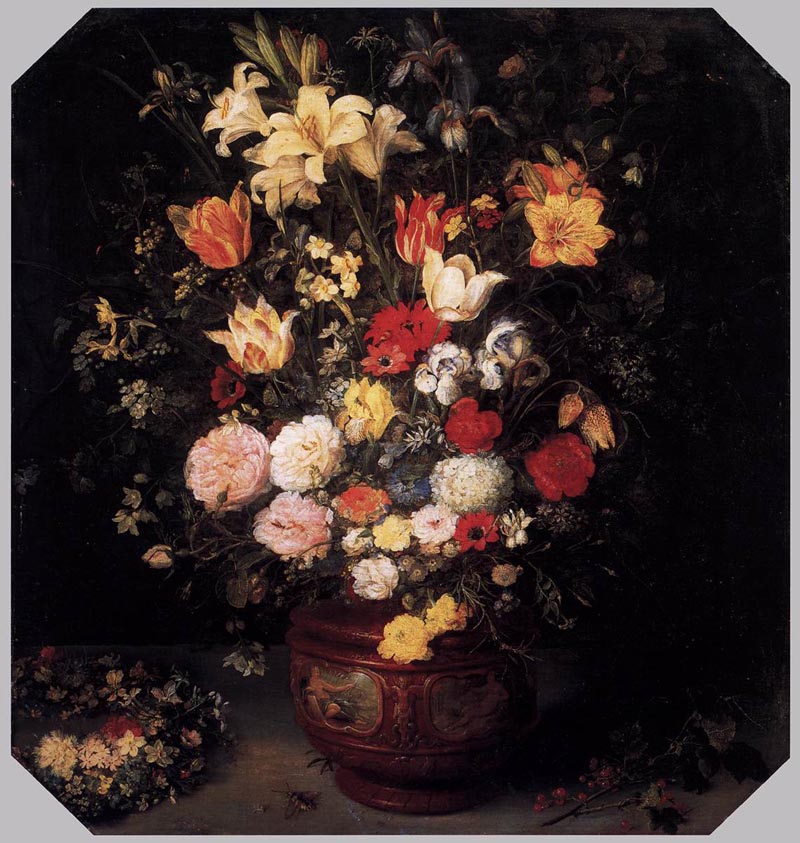 Still-life with a flower bouquet