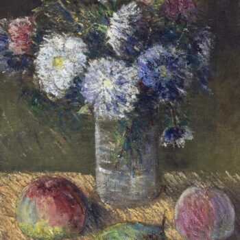Still Life - Bouquet of Flowers and Fruit