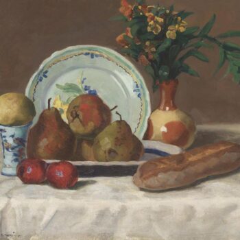 Still Life of Fruit, Flowers and Bread, 1873