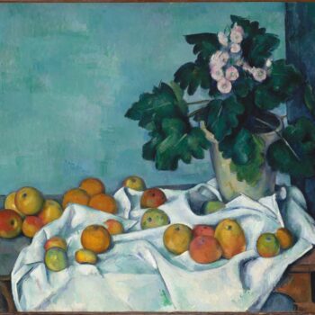 Still Life with Apples and a Pot of Primroses, 1890