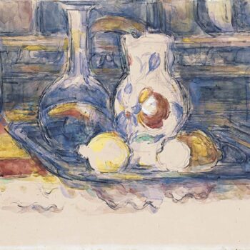 Still Life with Bottle, Carafe, Jug and Lemons, 1902-06