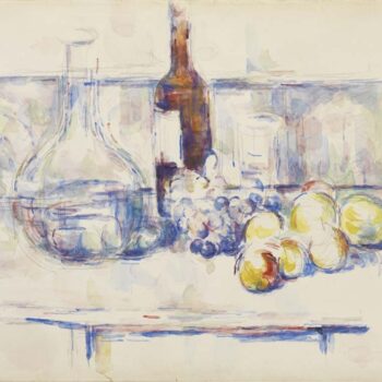Still Life with Carafe, Bottle, and Fruit, 1906