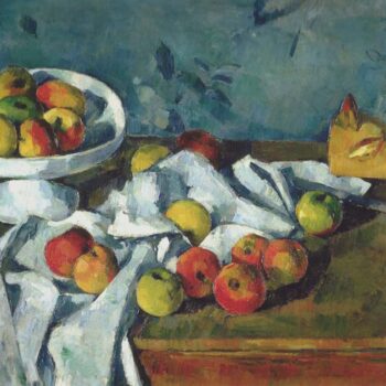 Still Life with Fruit Dish, Apples and Bread, 1880