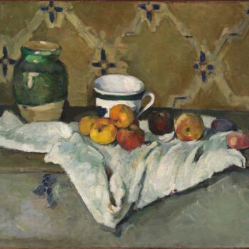 Still Life with Jar, Cup, and Apples, 1877