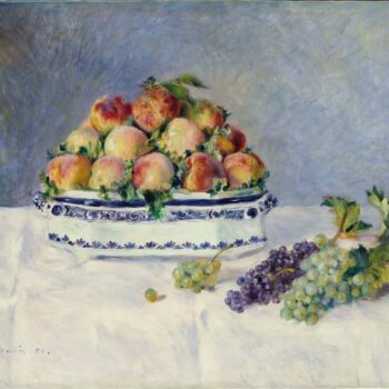 Still Life with Peaches and Grapes, 1881