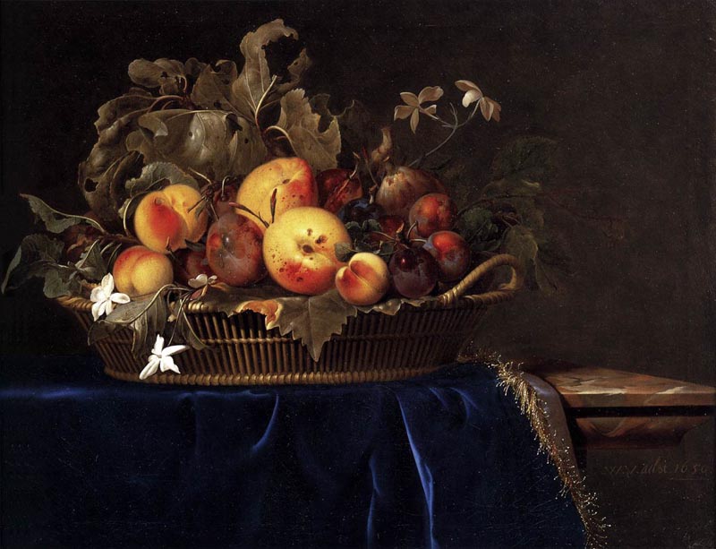 Still Life with a Basket of Fruit - 1650