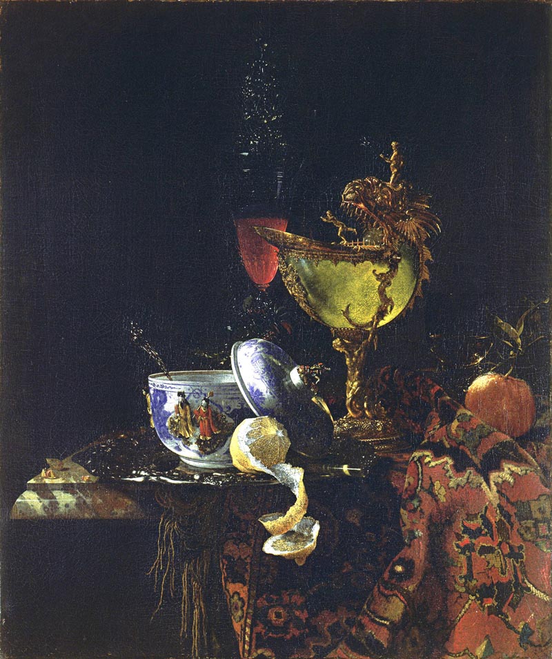 Still life with Chinese cup and nautilus - 1662