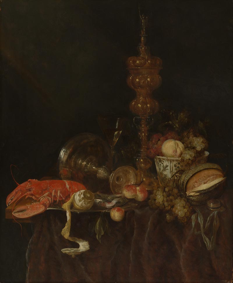 Still life with Lobster and Fruit - 1650