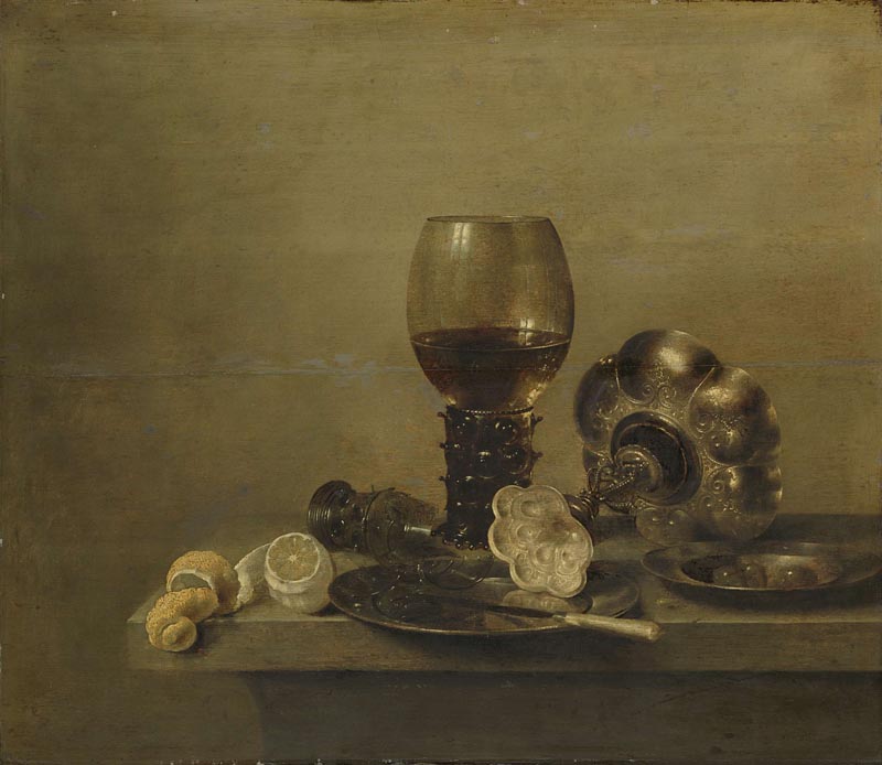 Still life with a broken glass - 1642