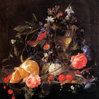Still life with fruit and a jug of Wine 2