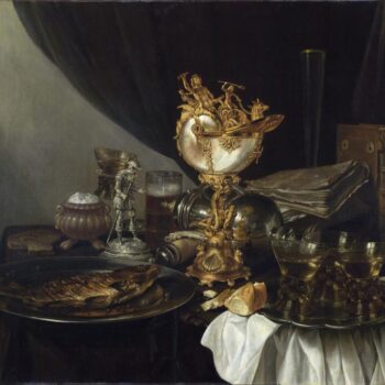 Still life with nautilus - about 1645