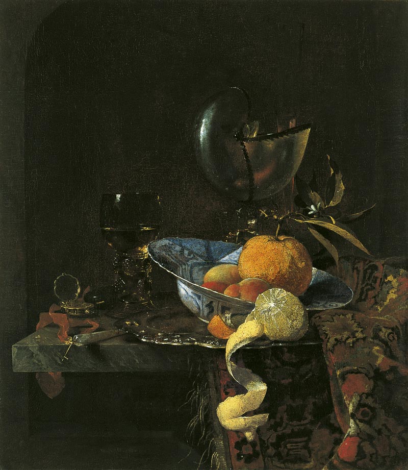 Still life with nautilus - about 1660