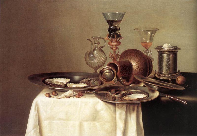 Still life with oysters - 1637