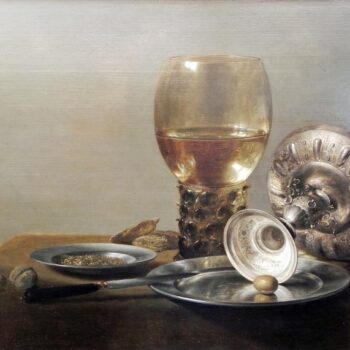 Still life with silver plate - 1635