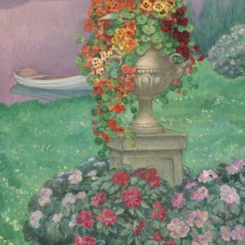Stoned Vase with Flowers in the Garden, 1922