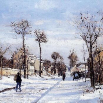 Street in the Snow, Louveciennes, 1872