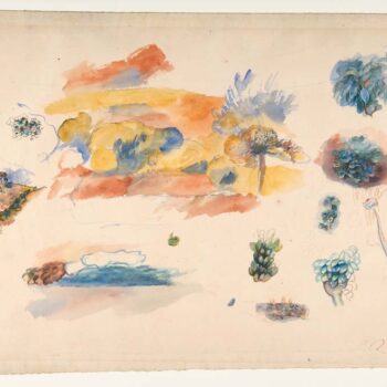 Studies of Landscape, Trees, and Exotic Fruit, 1885