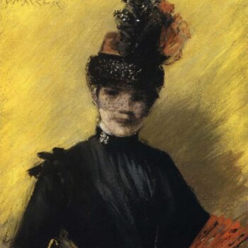 Study of Black against Yello, 1886