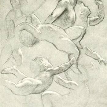 Study of Cherubs and Air Spirits for Prospero Summoning Nymphs and Deities, 1903