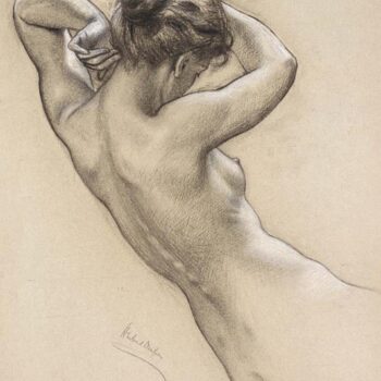 Study of Florrie Bird for a Water Nymph in Prospero Summoning Nymphs and Deities, 1903