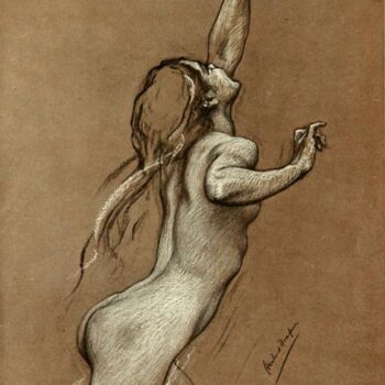Study of Janet Fletcher for 'Flying Fish', 1910