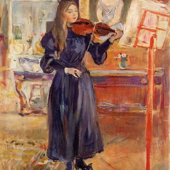 Studying the Violin - 1892 - 1893
