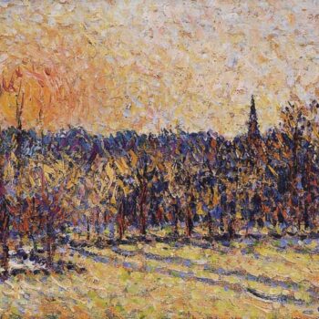 Sunset, Bazincourt Steeple, 1890